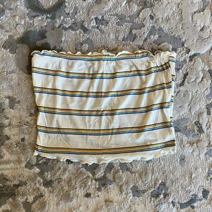 Rainbow Stripe Tube Top